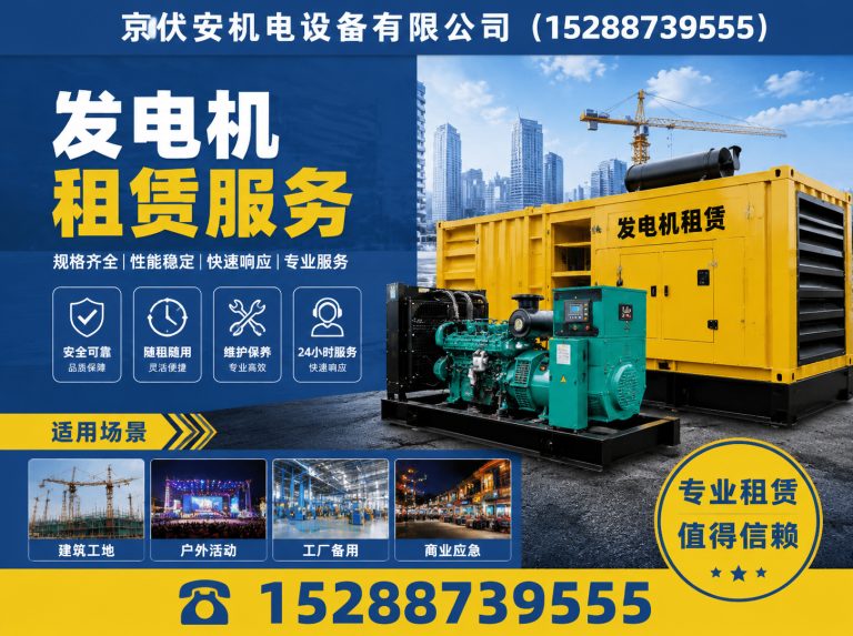 随州发电机出租展示图